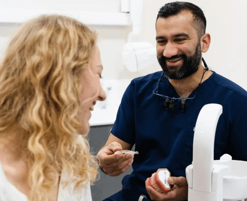 dentist Jeet treating patient in Marylebone