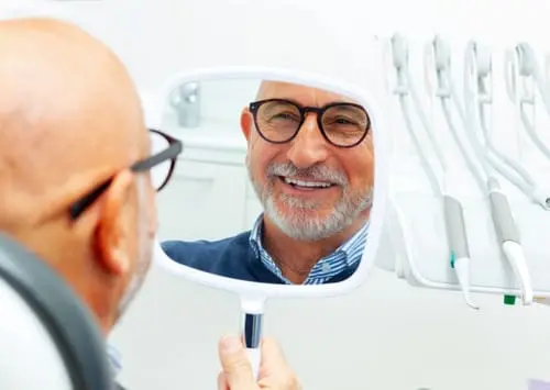dental patient after treatment in marylebone